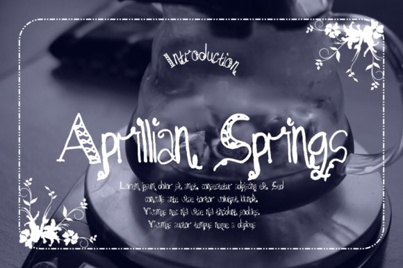 Aprillian Springs: A Fun Display Font for Marketers