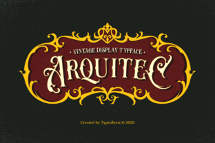 Arquitec: A Vintage Display Font for Retro Branding