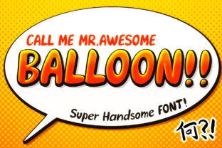 Awesome Balloon Typeface for Playful Branding