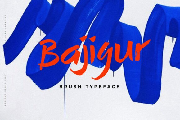 Bajigur: A Brush Display Typeface for Editorial Design