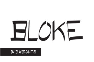 Bloke: The Aggressive Hand-Drawn Display Font
