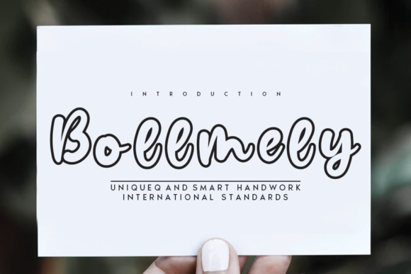 Bollmely Display Font for Crafters