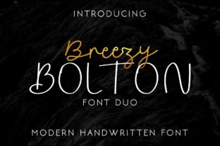 Breezy Bolton: The Perfect Craft Font Duo