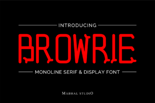 Browrie: A Playful Display Typeface for Bold Branding