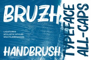 Bruzh: The Dry Brush Script Font for Authentic Brands