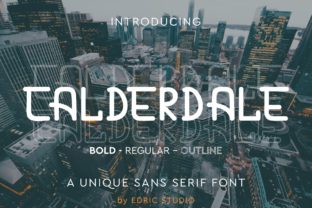 Calderdale Font for Modern Maker Branding