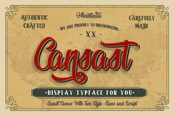 Cansast Display Font for Web Design