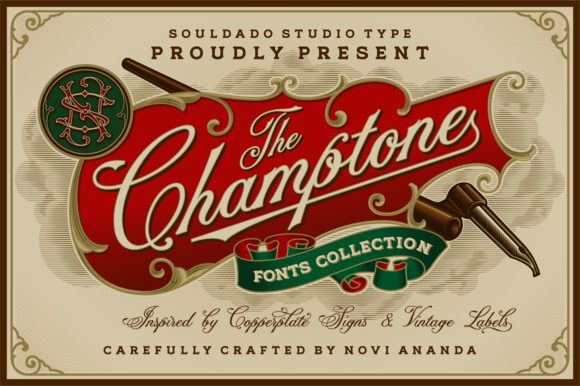 Champtone: A Vintage Display Font for Marketers