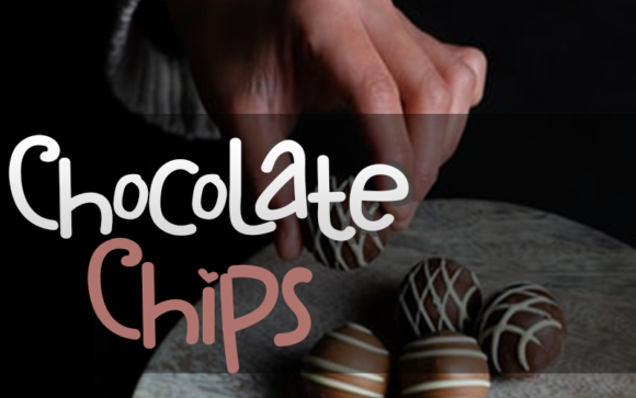 Chocolate Chips Display Font for Modern Branding