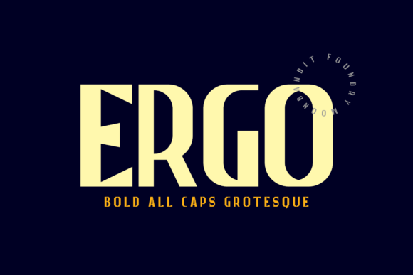 Ergo: The Bold Sans Serif Typeface for Modern Brands