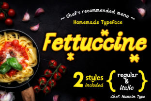 Fettuccine: A Playful Display Font for Bold Campaigns