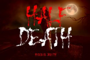 Half Death Font Review for Horror Campaigns