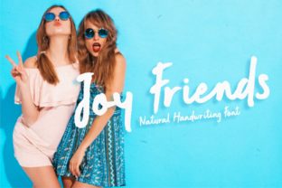 Joy Friends: A Script Handwritten Font for Web Design
