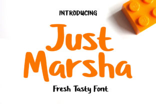 Just Marsha Typeface for Editorial Design