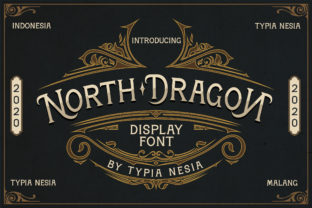 North Dragon: A Vintage Display Font for Branding