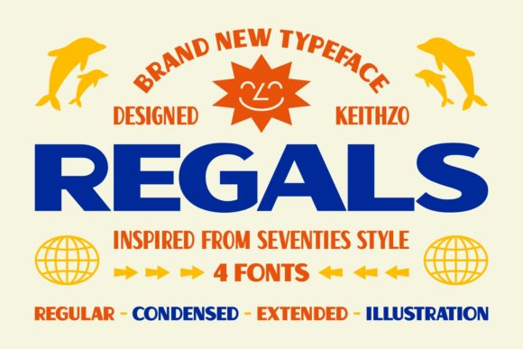 Regals Font: Retro Sans Serif for Crafters