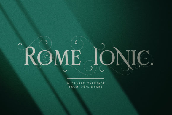 Rome Ionic: The Serif Display Font for Bold Branding