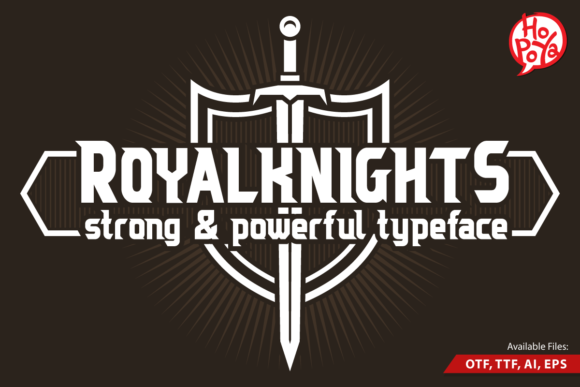 Royal Knights Display Font for Bold Craft Designs