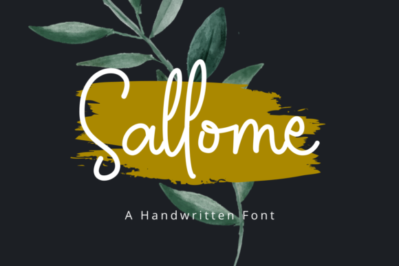Sallome: A Handwritten Display Font for Editorial Charm