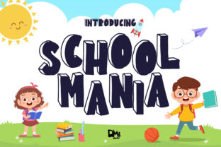 School Mania: A Playful Display Font for Makers