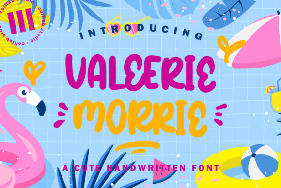 Valeerie Morrie: A Playful Script Font for Editors