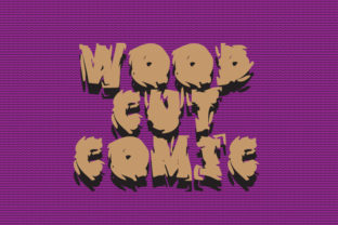 Wood Cut Comic Typeface for Bold Campaigns